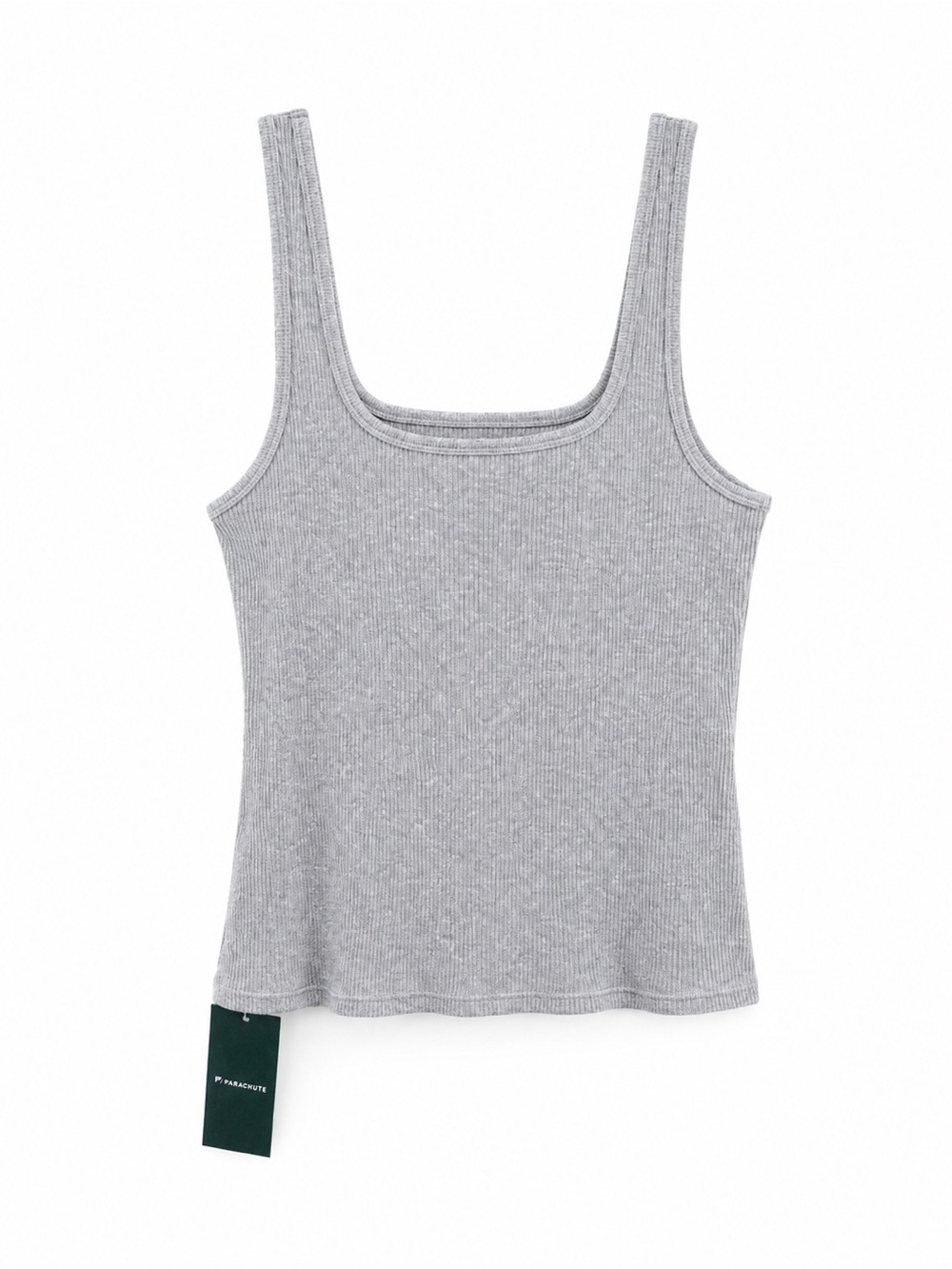 Fabletics Light Gray Ribbed Tank Top - Picture 1 of 3
